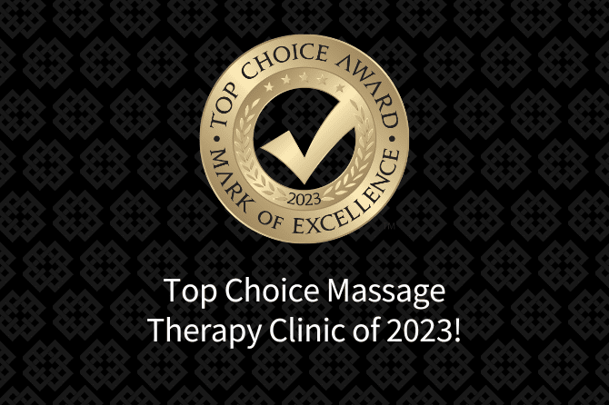 Top Choice Massage Therapy Clinic of 2023!